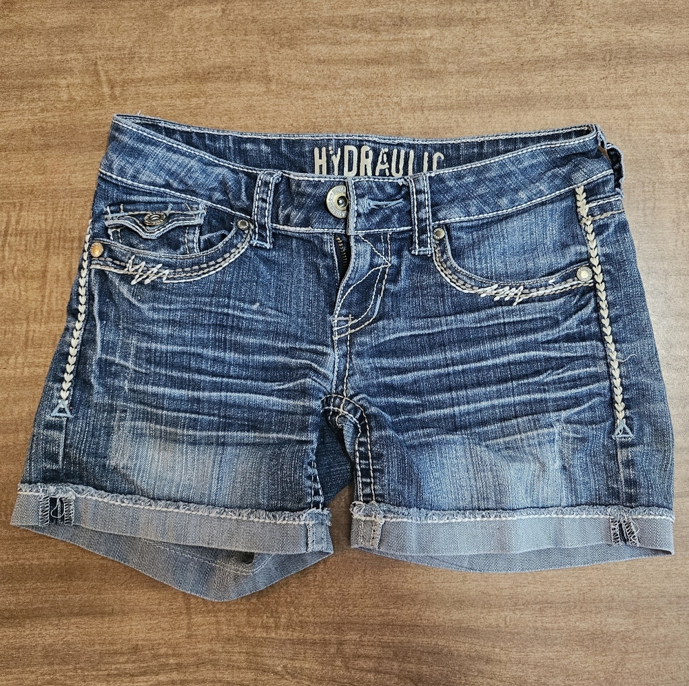 Size 3/4 Hydraulic Jean Shorts